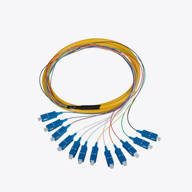 Multi-Core-Glasfaser-Kabel-Fan-Out Pigtail SC LC ST